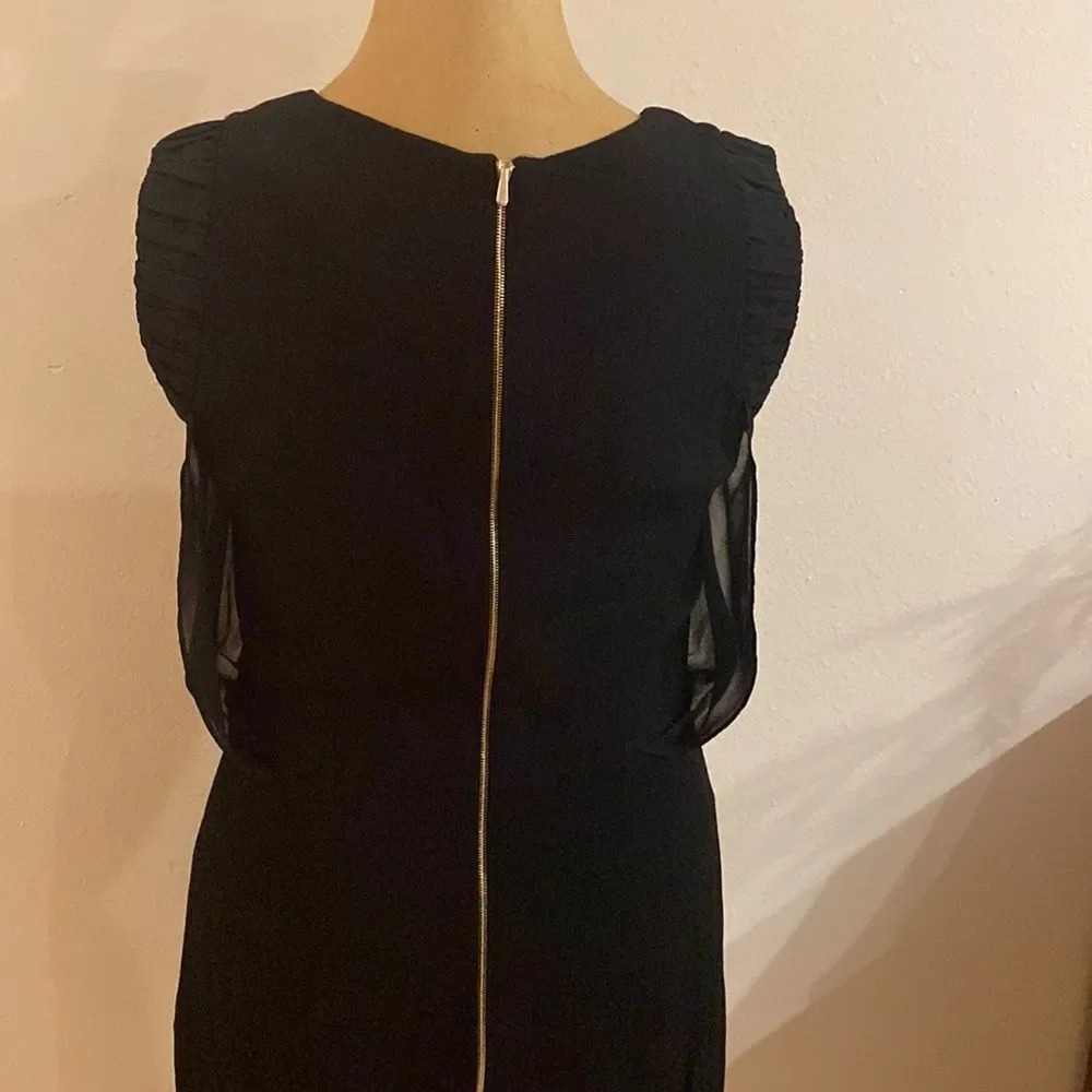 Sandro Paris FR sz 1 US sz S black mini dress zip back excellent pre owned cond - Picture 4 of 9